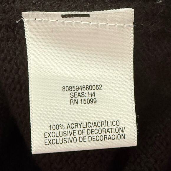 Bongo Junior Medium Black Green Red Elfie Christmas Sweater Holiday Pullover - Picture 4 of 4